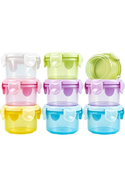 Generic PCS Mini Food Storage Containers Colorful Plastic with Leakproof Lids...