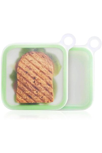 Generic 2 Pack Silicone Sandwich Containers for Boxes, Reusable Food Storage ...