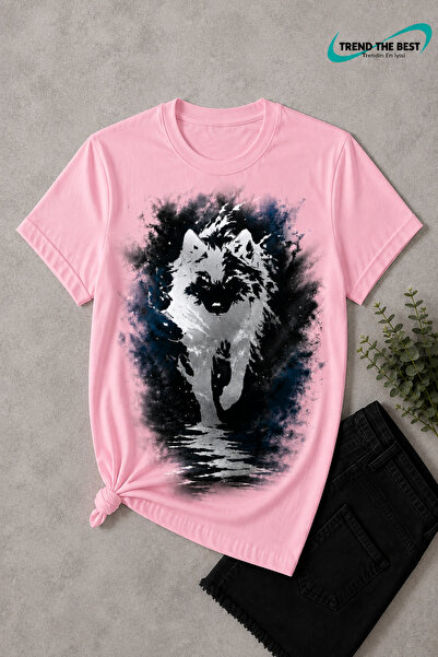 TREND THE BEST Trendin En İyisi Summer Walking Wolf Printed Unisex Girls, Boy...