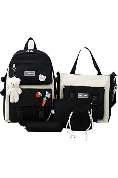AUTOYSUR Toddler School Backpack for Kids and Adults 5Pcs Travel Backpack wit...