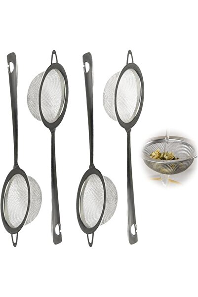 TERRIFI 4 Pcs Matcha Fine Mesh Sieve, Powder Strainer with Long Handle,Juice ...