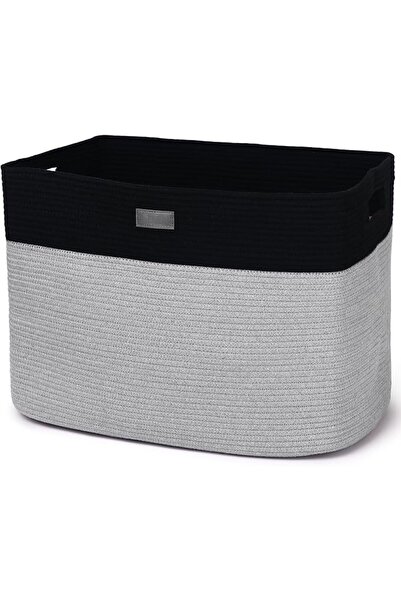 GENERAL Premium Woven Rope Laundry Basket | Extra-Large 96L Foldable Laundry ...