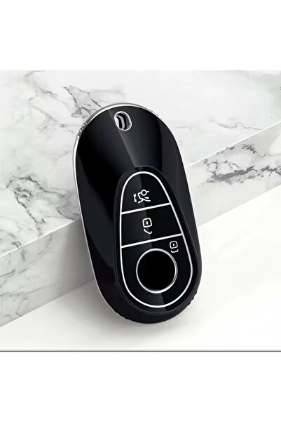YıldızTuning Husă pentru chei Mercedes Benz Seria C W206 C200 C300 Negru Argi...