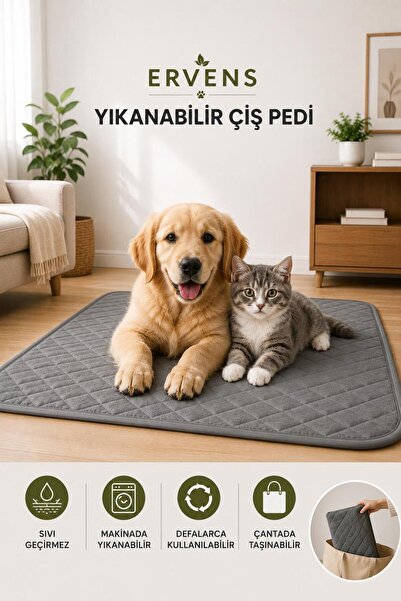 Yıkanabilir Kapitone Sıvı Geçirmez Kedi/Köpek Çiş Pedi-Ped Training Pad