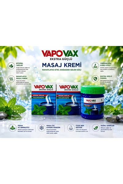u.s.m ucuzsanalmarket VapoVax 2li Set 40x40 80 GR Vicks Krem Vikis