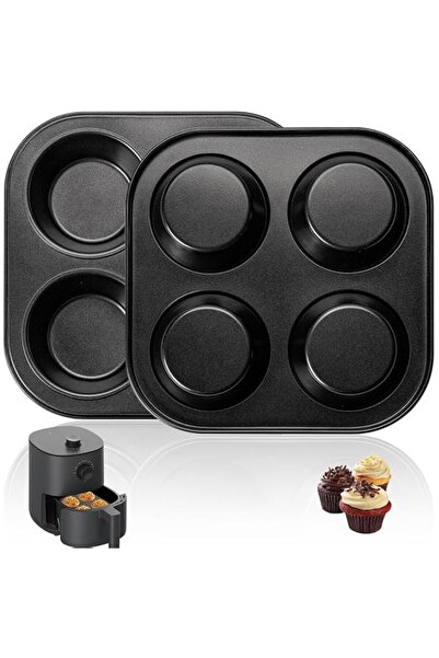 Generic 2 Pack Nonstick Air Fryer Muffin Pans, Mini Cupcake Baking Molds Comp...