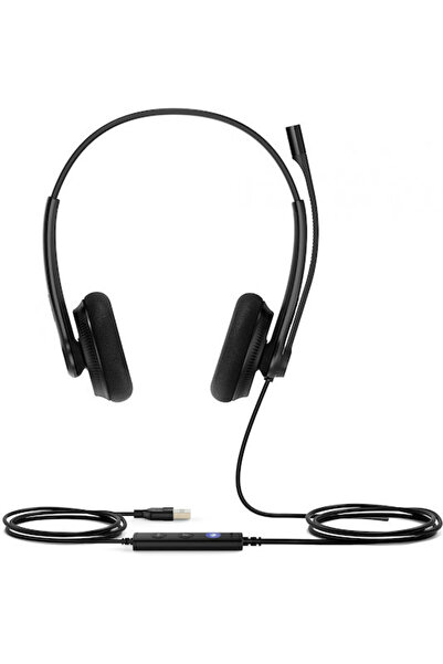 Yealink Uh34 Lite Διπλής Ομάδας USB-C/A Ακουστικά VOIP (1308160)
