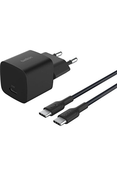 Belkin Φορτιστής με θύρα USB-C και καλώδιο USB-C σε USB-C, 25W Power Delivery...