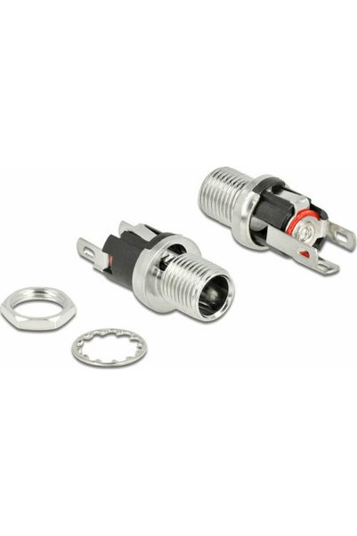 DELOCK Θηλυκό βύσμα DC ασημί (90056)