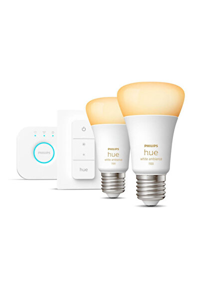 Philips Έξυπνες λάμπες LED 8W για ντουί E27 και σχήμα A60 Ρυθμιζόμενο Λευκό 1...