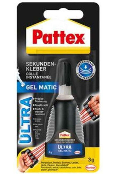 Pattex Τζελ Σούπερ Κόλλα Ούλτρα Τζελ Μάτικ 3γρ Σωληνάριο