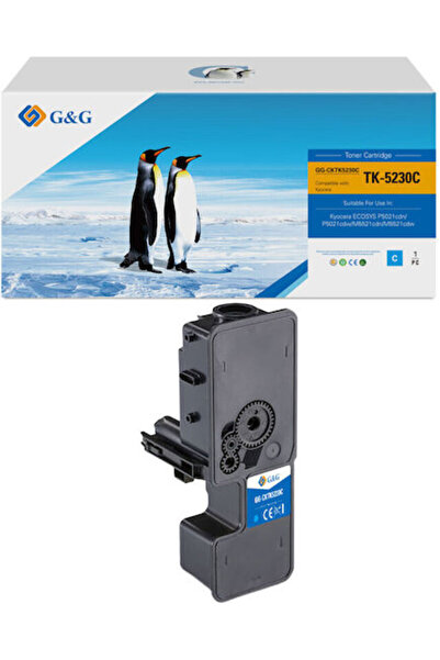 Golden Premium Τόνερ G&g 2.2k Kyocera Tk-5230c Κυανό Tk5230c 1t02r9cnl0