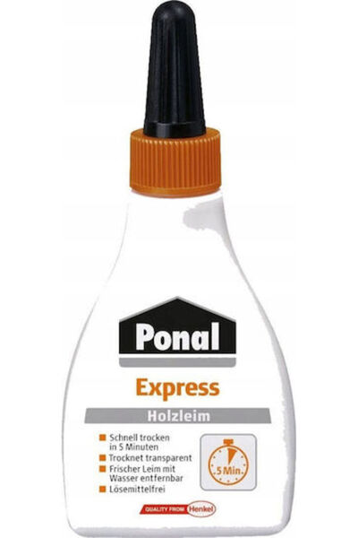 Henkel Ponal Κόλλα Ξύλου Εξπρές Μπουκάλι 60γρ 9h Pn12x