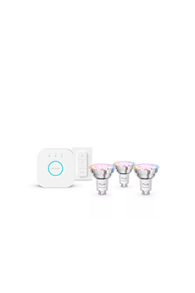 Philips Έξυπνη Λάμπα Hue Λευκού και Έγχρωμου Φωτισμού v2 LED για Ντουί GU10 3...