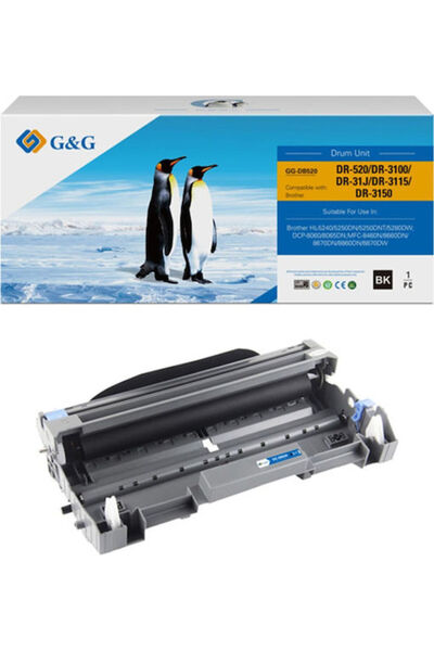 G&G Συμβατό Τύμπανο Dr3100 Μαύρο 25000 Σελίδες