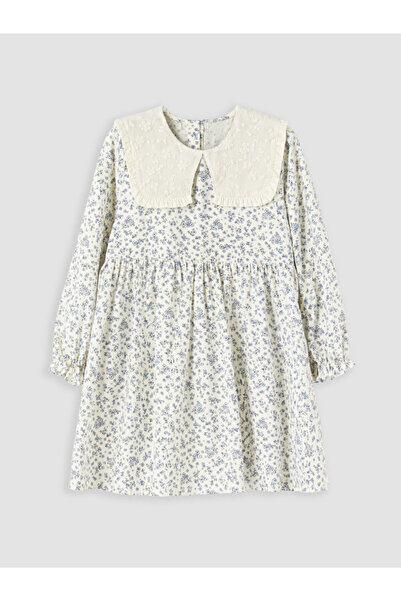 LC Waikiki Quality Pieces from Çelebi Store Bebe Roba Collar Floral Girl's Dress