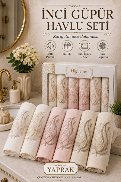 Hig Store İnci Güpürlü Nakışlı Hediyelik Çeyizlik Gelin Damat Bohçası Kutulu ...