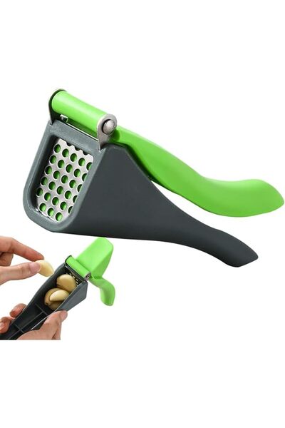 KASTWAVE Manual Garlic Crusher Press with Anti-Slip Handle, Detachable Stainl...