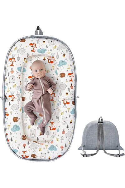 GENERAL Baby Lounger, Foldable Infant Nest Pillow with Soft Memory Foam Mat, ...
