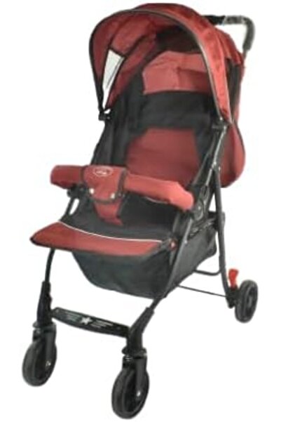 Generic Foldable Baby Stroller, Red and Black, with Double Wheels, Lightweigh...