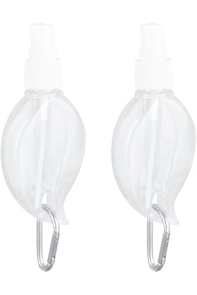 NOENNULL 2 Pack 50ml Leakproof Travel Bottles - Keychain Refillable Squeeze C...