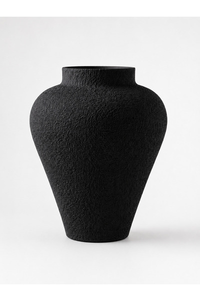 Lui Tasarım Textured Ceramic Black Elegant Modern Minimalist Stylish Decorati...