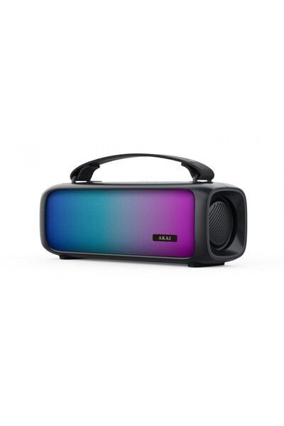 AKAI Boxă portabilă ABTS-08BK, Bluetooth 5.1, FM, RGB, negru