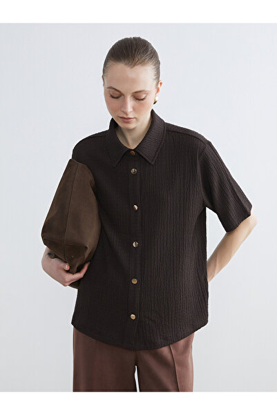 LC Waikiki Nevavm Textured Women's Shirt with a Difference