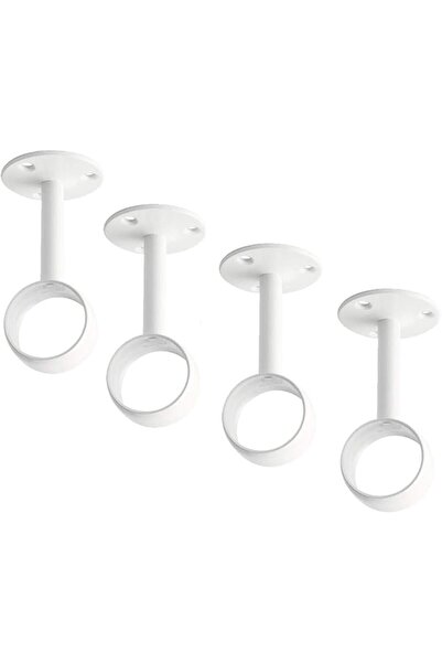 SYOSI Curtain Rod Holder Bracket 32mm Diameter, Closet Rod Holders Wall Mount...