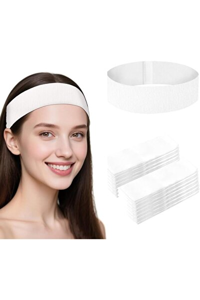 Generic 50 قطعة من عصابات الرأس القابلة للاستخدام مرة واحدة للنساء، عصابات شع...