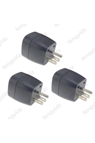 Choice4 black 3pcs Travel Adapter USA Adapter Europe Germany Plug, EU to US T...