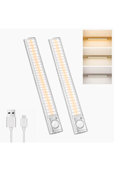 Rightsure LED Motion Sensor Night Lamp – USB Rechargeable, Magnetic Mount, 3-...