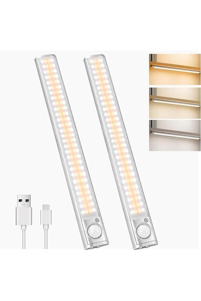 Rightsure LED Motion Sensor Night Lamp – USB Rechargeable, Magnetic Mount, 3-...