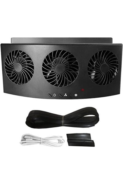 Morvena Picks Ventilator auto solar, Răcitor de vară, Mini ventilator de evac...