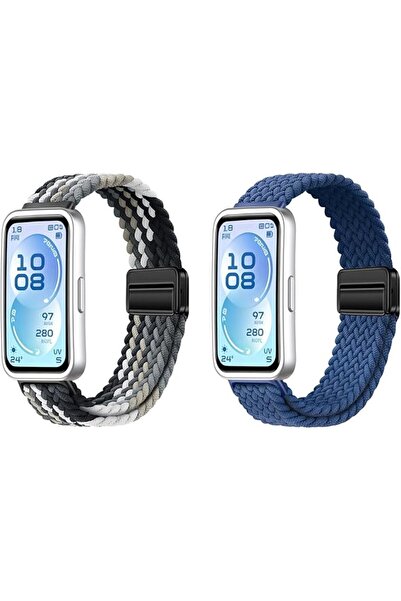 AHLAN Compatible with Huawei Band 11 Pro/11 2 Pack Soft Breathable Elastic Ny...