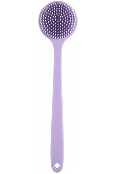 Sweet seven Long Handle Bath Brush with Hanging Hole, Dual-Sided Silicone and...