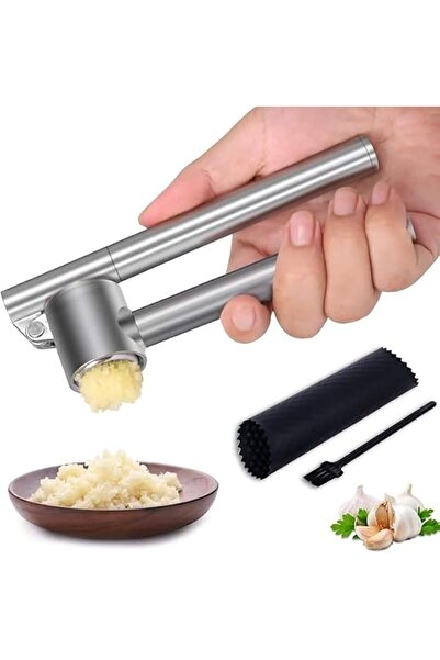 Generic Garlic Press Mincer - 304 Stainless Steel Garlic Crusher, Detachable,...