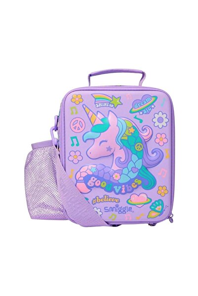 SMIGGLE All Stars Hanging Hard Lunchbox Lilac 456166