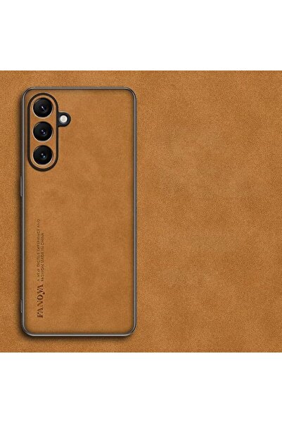 GENERAL for Samsung Galaxy A57 Case, Retro Style Suede Fabric Back Cover, Ful...