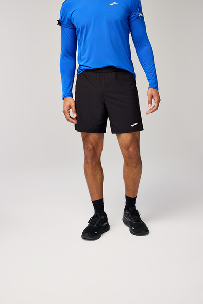 Brooks Journey 7" 2-In-1 Short Erkek Siyah Şort 211543001
