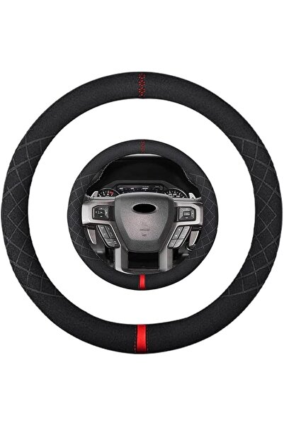 Generic Suede Steering Wheel Cover compatible with Ford Expedition F-150 F-25...