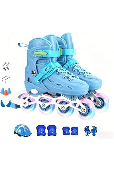 LinJie Inline Skates,Boys Girls Adjustable Roller Skates,With Light Up Wheels...