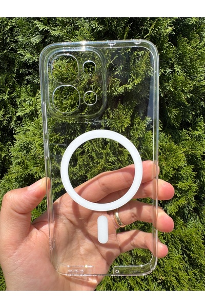 Deppo Trend Oppo A6 Pro Uyumlu Kılıf İnce Sert Sararmaz Magsafe Kamera Koruma...