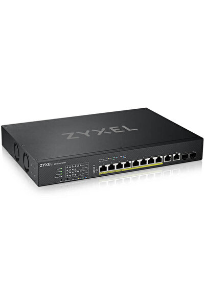ZyXEL COMUTATOR. PoE ZyXel, 8 porturi Gigabit/10000, 2 porturi SFP/SFP+, gest...