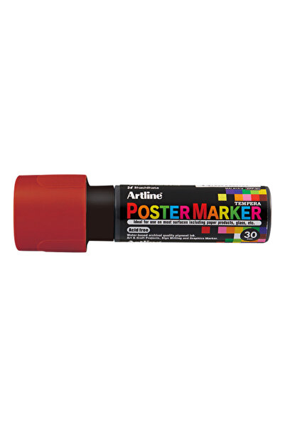 artline Poster Marker, Plastic Body, Beveled Tip 30Mm - Brown, 30 mm
