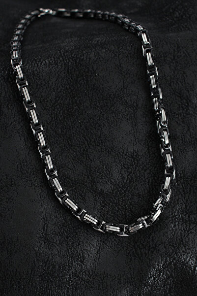 SORA GROUP 316L Steel King Chain Model Silver Color Men's Necklace