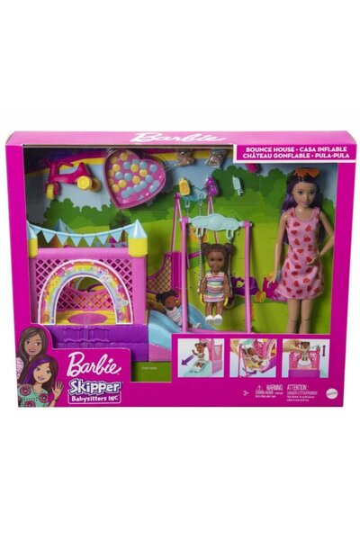 Barbie Bebek Bakıcısı Skipper Oyun Evi Seti HHB67
