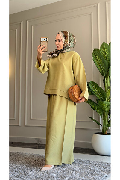 Suede Style 6512 - Set casual elegant pentru femei, din țesătură moale tricot...