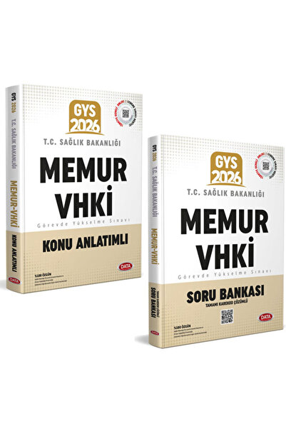 Data Yayınları 2026 GYS Sağlık Bakanlığı MEMUR VHKİ Görevde Yükselme Sınavı K...