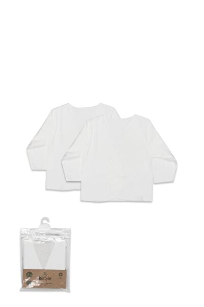 lowell home Organic 2-pack basic bodysuit 17120 ecru